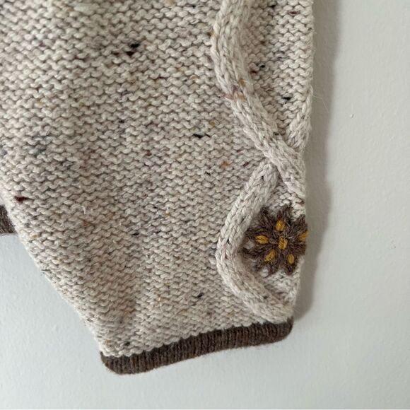 Obermeyer Vintage Sweater Cable Knit Cardigan Jacket Embroidered Ski Size XL - Picture 3 of 11